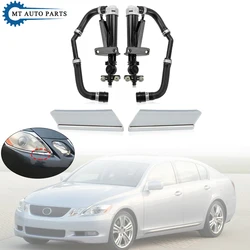 MTAP Headlight Washer Nozzle Actuator Headlamp Water Sprayer Chroming Cover For LEXUS GS300 GS350 GS430 GS450H GS460 2006-2011