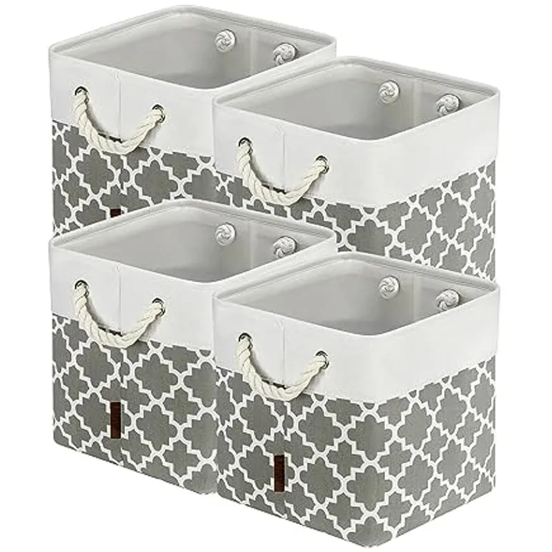 

Basket, Rectangular Storage Baskets for Organizing, Fabric Folding Storage Bin for Closet, Toys, Clothes, Home, Office