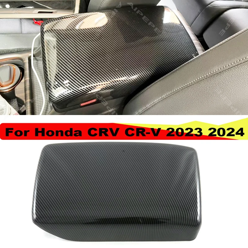 For Honda CR-V CRV 6th Gen 2023 2024 2025 Hybrid Car Center Console Armrest Box Protect Decoration Cover Interior Accessories