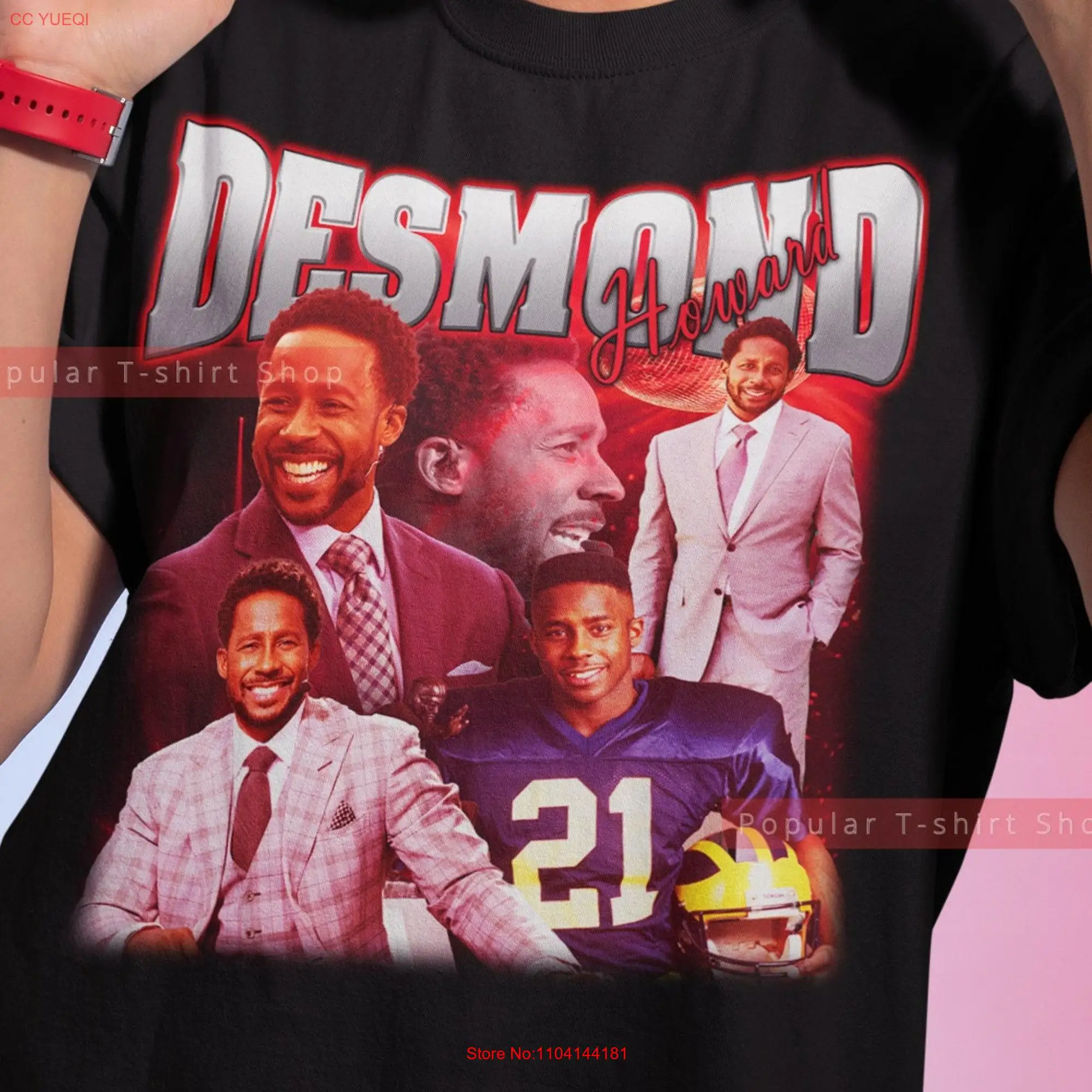 Desmond Howard Vintage T Shirt For Him and Her SweaT Express Shipping Available long or short sleeves