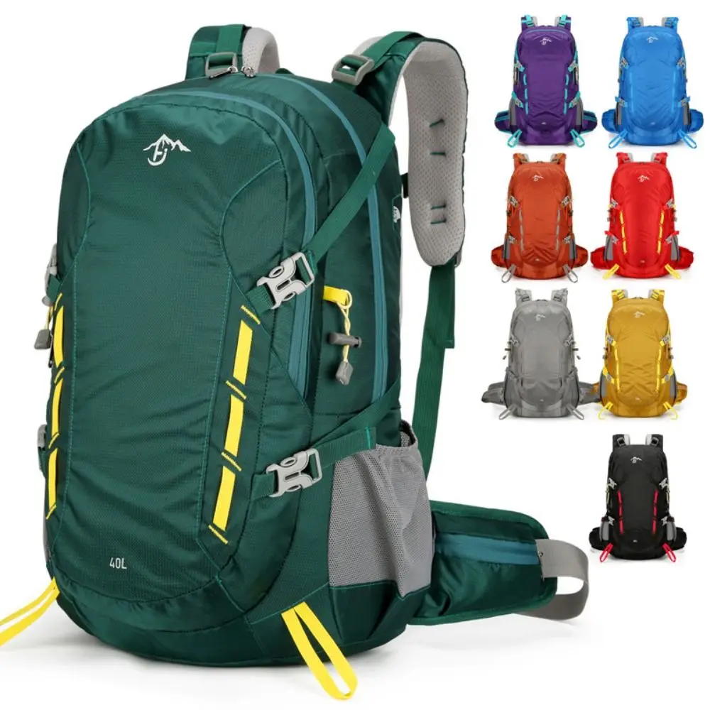 

Breathable 40L Mountaineering Backpack Multi-Color Large Capacity Hiking Backpacks Stitching Waterproof Sports Knapsack Trekking