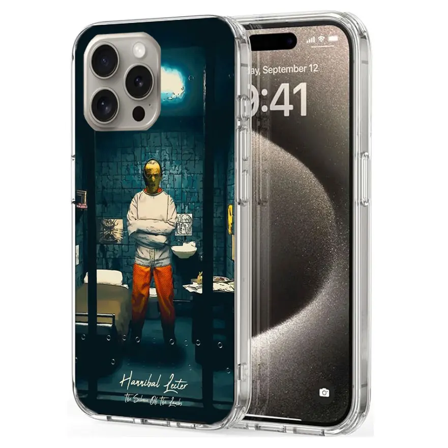 Hot Movie The Silence of the Lambs Clear For Apple iPhone 16 15 Pro Max Cover 14 Plus 13 12 Mini 11 Pro XR XS Max Phone Case Sil