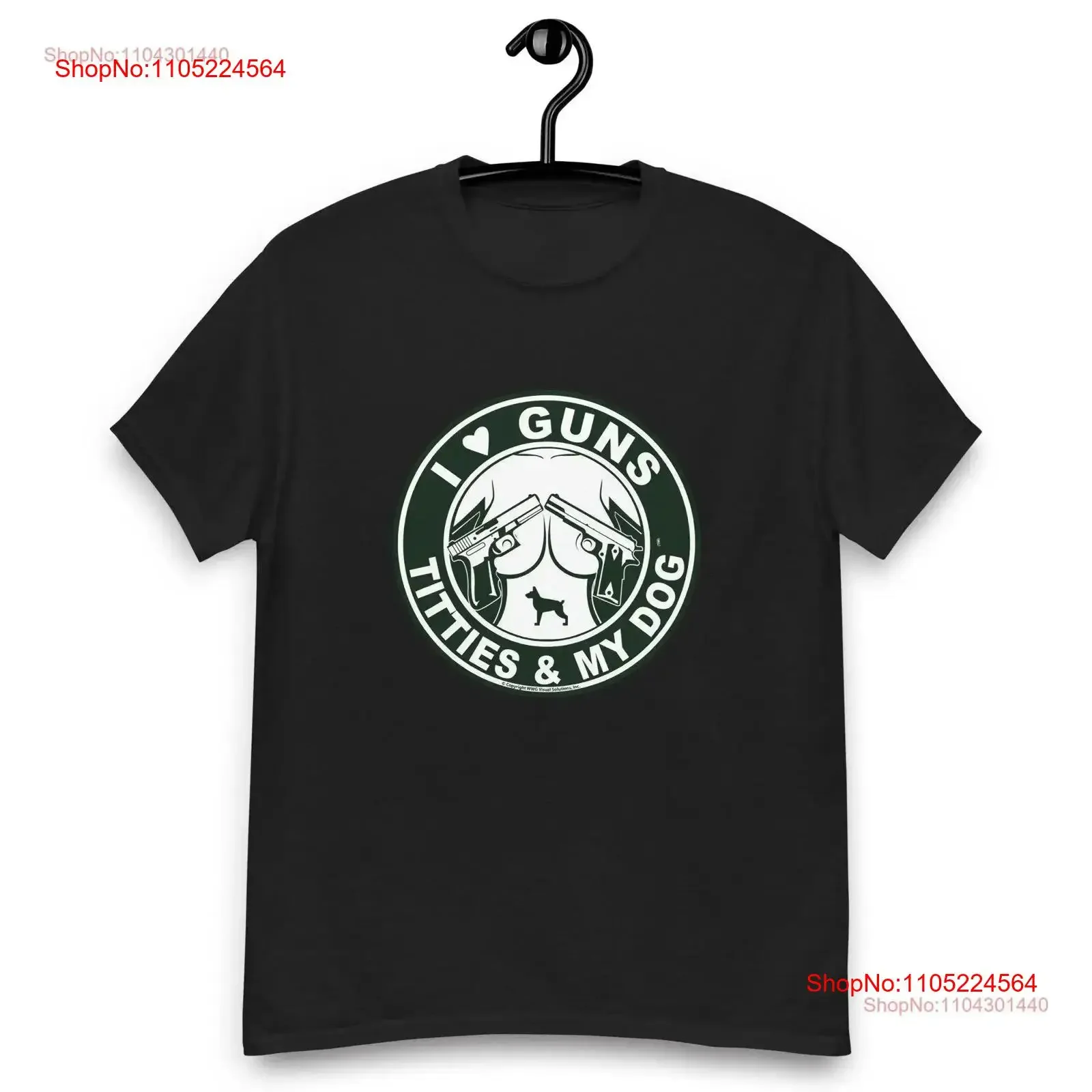 

Футболка I Love Guns Titties Tatas My Dog, винтажная стильная, растянутая, слегка дышащая, универсальная, мягкая, удобная