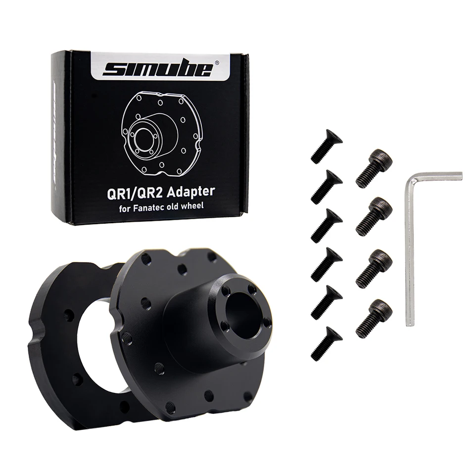 Simube QR2 Wheel-Side（非純正／互換品）元箱・付属品あり Simube アダプターは、古い Fanatec ステアリング ホイールを QR1 から