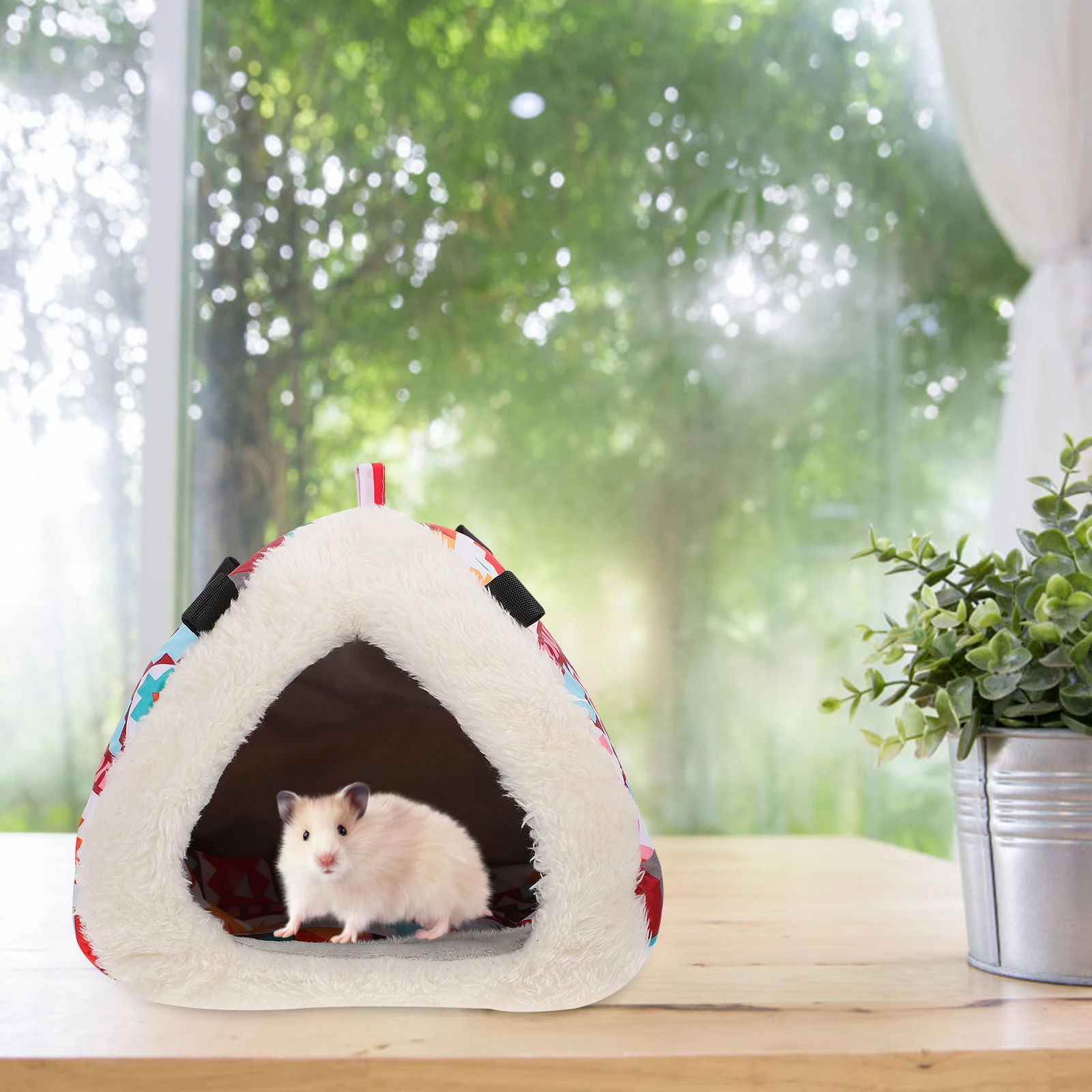 

Warm Rest Bed Supplies Small Hamster Cushion Bed House Warm House Pet Sleep Nest Pet Hamster Supplies Premium Cotton Nest For