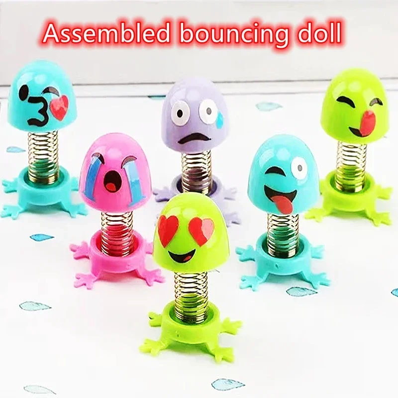 

50PCS Mini Assembled Bounce Elf Funny Creative Toy For Kids Birthday Party Favors Goodie Bag Piniata Fillers Carnival Car Gift