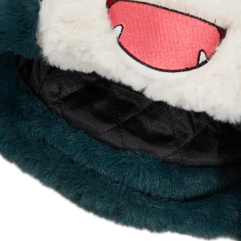 Cappello da snorlax del fumetto Cappello di peluche caldo e carino Protezione per le orecchie invernale resistente al freddo Nuova bambola periferica Copricapo caldo e morbido Regalo per bambini