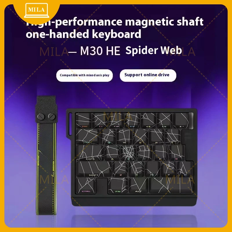

For FURYCUBE M30HE Magnetic Switch Mechanical Keyboard Wired 0.1ms 0.01mm RT 8K Single-handed Custom RGB Hot Swap Keyboard