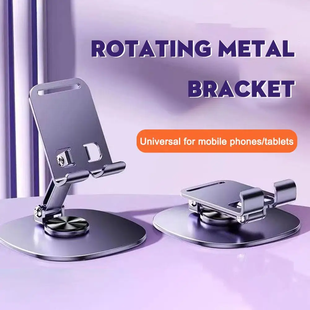 

Universal Aluminum Alloy Foldable Rotation Desk Phone Holder Mount Stand For Mobile Phone Holder For Tablet Desktop Stand O9R6