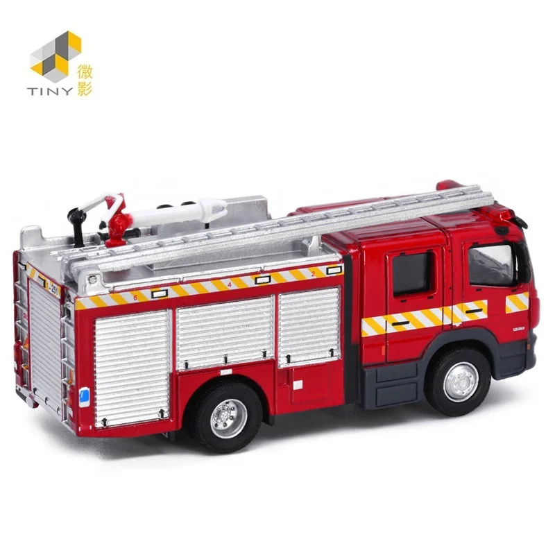 Tiny 1:87 Ben-chi Macau Corpo Bombeiros NO.24 Alloy Simulation Model Car