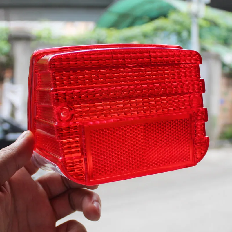 Rear Tail Light Lens For CG125 For Jialing Dayang For Lifan Motorcycle Durable Red PC Plastic Anti UV Fade Direct Replacement