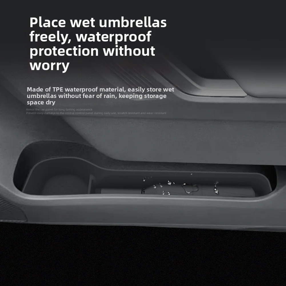Waterproof TPE Door Organizer for For TOYOTA For RAV4 2026 Fits Front and Rear Door Pockets Maintains Stability on Road