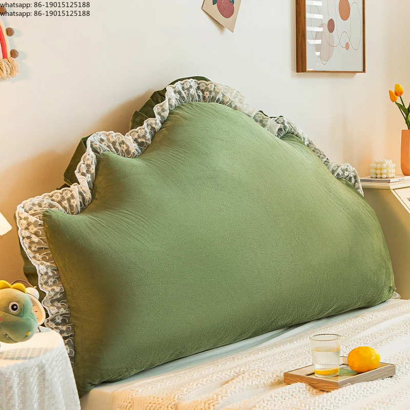 New Style  Headboard Cushion Large Bed Backrest Pad Bedroom Detachable Washable Back Pillow Queen Size Comfort Support