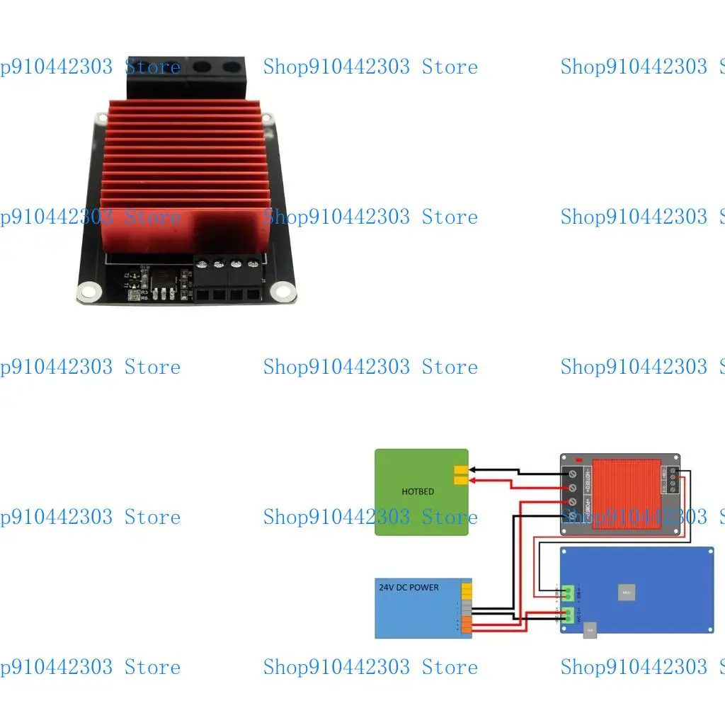 

L4MD 30A MOSFET MOSFET Высокий ток нагрузки MOS Tube Purting Controller Power Power Power Модуль модуля горячего кровати платы