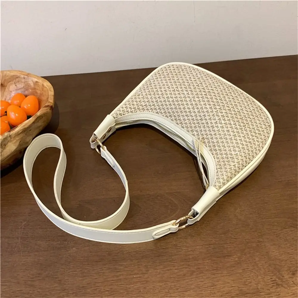 

Fashion Grass Woven Shoulder Bag Rattan Handmade Bohemian Style Straw Bag Texture Handbags for Summer