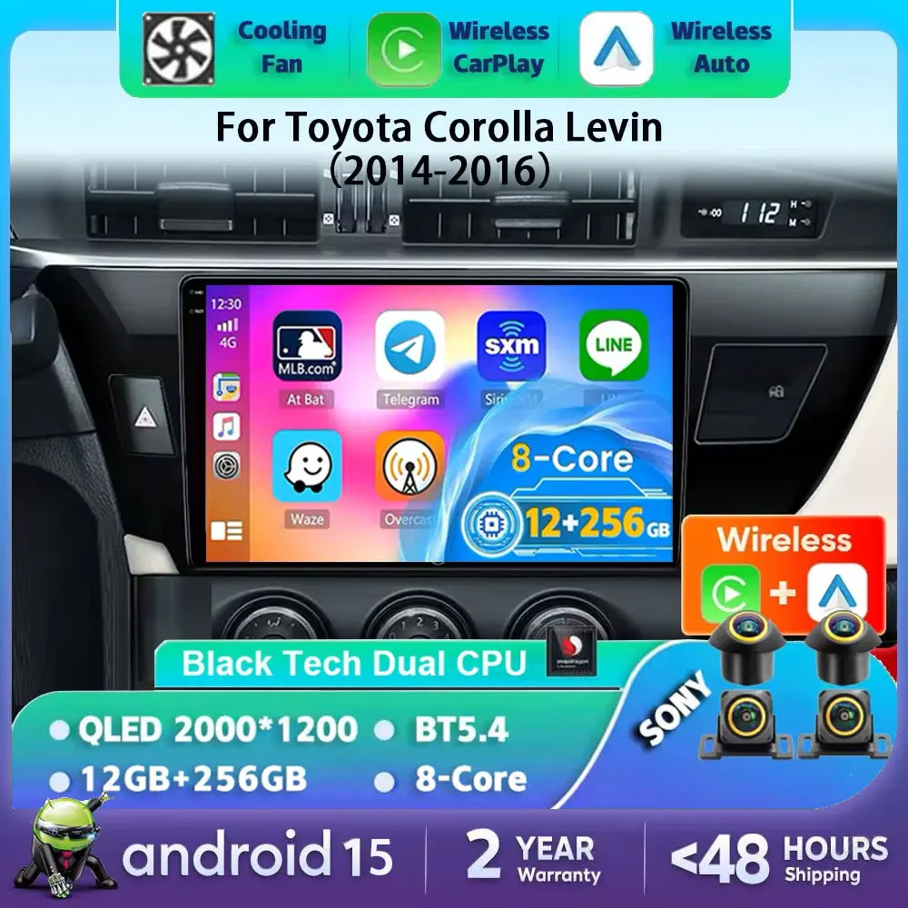 

Android 15 Car Radio For Toyota Corolla 2013 2014 2015 2016 E160 E170 Wireless Carplay Auto Qualcomm Car Multimedia Player