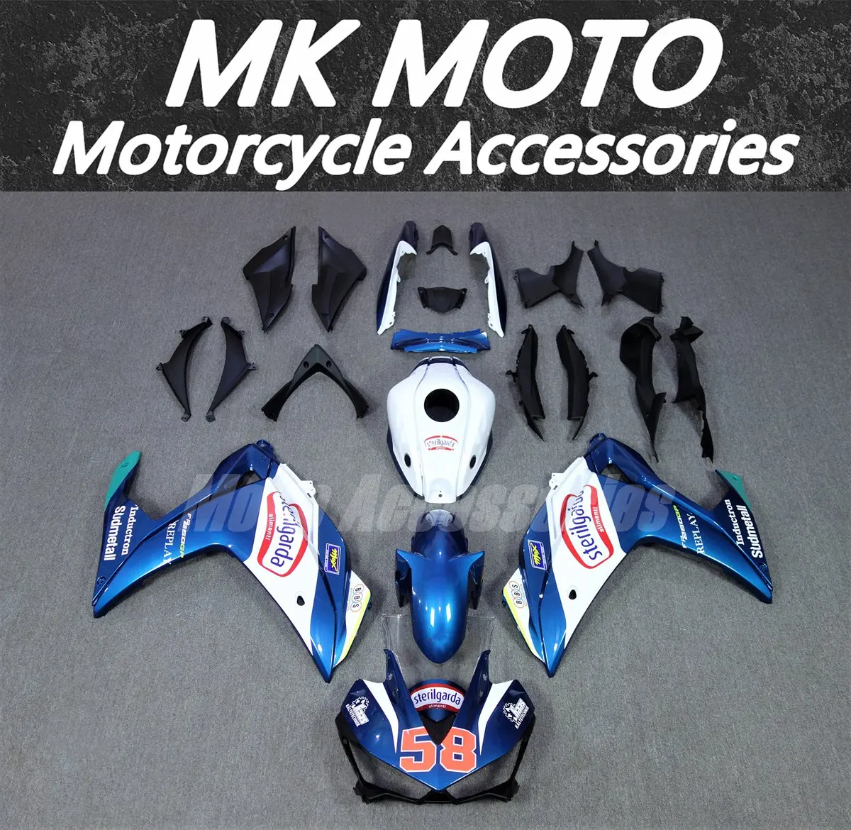 

Moke moto Motorcycle Fairings Kit Fit For R25 R3 2014 2015 2016 2017 2018 Bodywork Set ABS Injection New Blue White