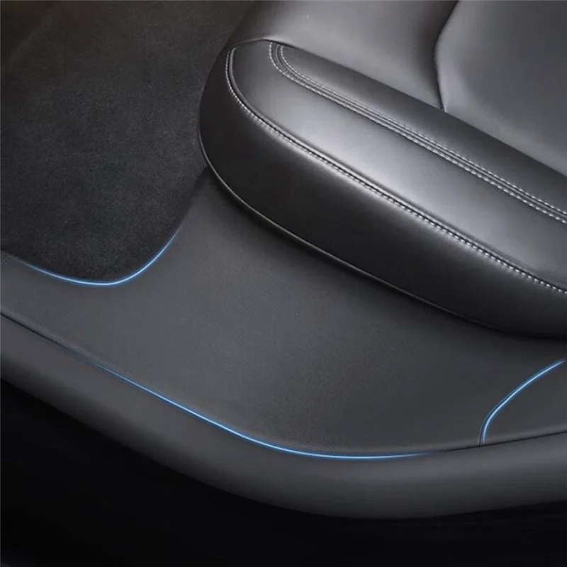 

Highly Recommended 3PCS For Tesla Model Y Car Under Seat Corner Guard Rear Seat Slide Rail Protector Cover Anti-Kick Decor Prote