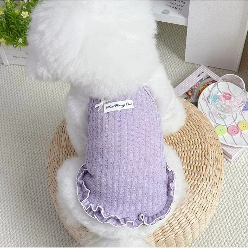 Vestido lazo perro y falda princesa gato – ropa verano suave - imagen 3