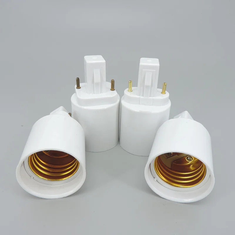 

ABS LED G23/G24 To E27 Adapter Socket Halogen CFL Light Lamp Base Converter G23 to E27 Bulb Holder Adapter 2pin 85-265V