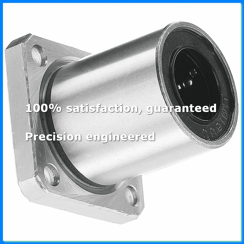 ●Flange Linear Motion Bushing Ball Bearing 16mmx28mmx37mm (LMK16UU 2 Pcs)