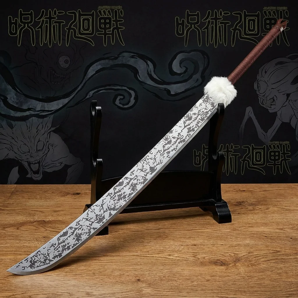 

49inch Jujutsu Kaisen Katana Fushiguro Toji Bamboo Blade Knife Anime Real Size Japanese Samurai Sabre Cosplay Prop Toy Gifts