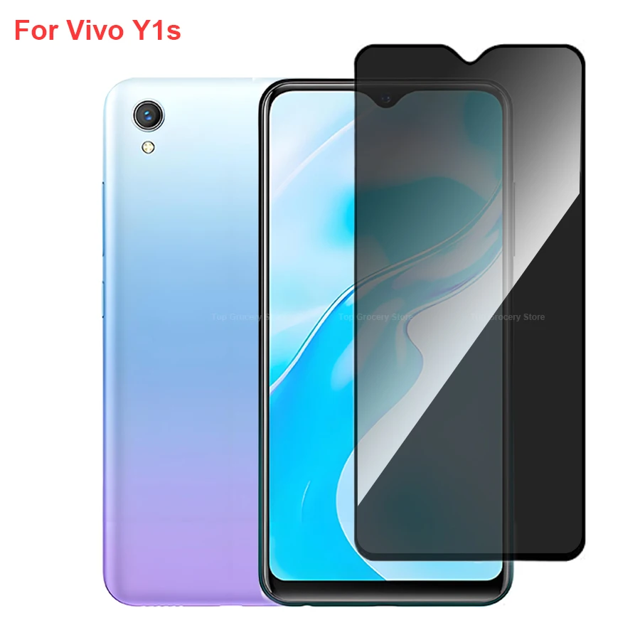 

For Vivo Y1s Anti Spy Privacy Tempered Glass Screen Protector Compatible For VivoY1s Full Cover Screen Phone Film