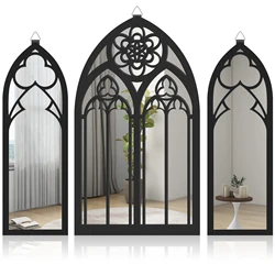 8 Styles Gothic Mirrors Wall Decor Vintage Cathedral Arch Frame Mirror Home Decorative Mirror Bedroom Art Wall Decoration