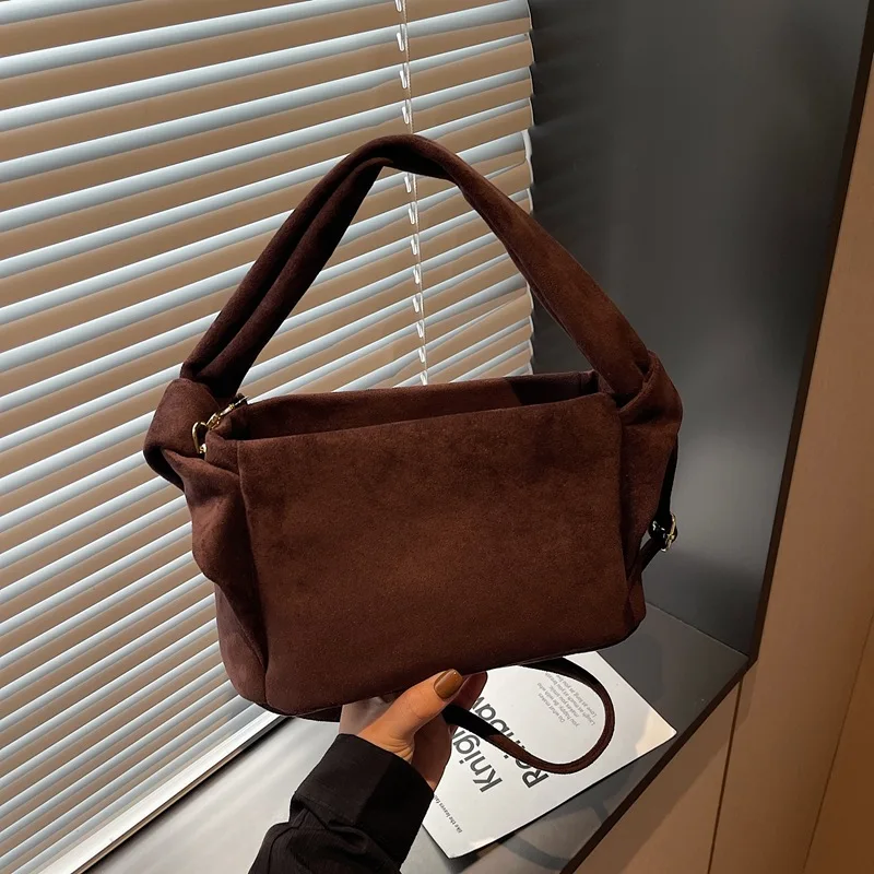 حقيبة كروس صغيرة لخريف وشتاء 2025، محفظة مربعة متعددة الاستخدامات للنساء، حقيبة بمقبض علوي للركاب، حقيبة بسيطة ليلاً ونهارًا #1