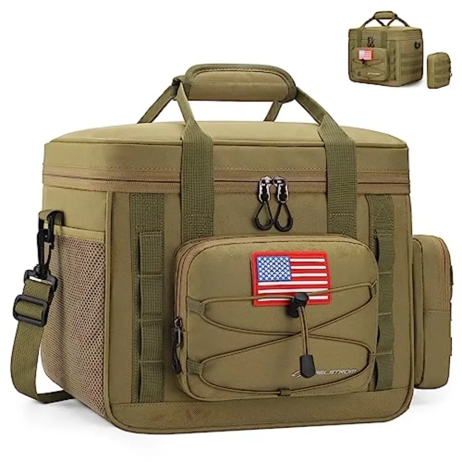 

Tactical Lunch Box, Insulated Lunch Bag for Men, Large Durable Leakproof Cooler Bag with Detachable MOLLE Bags, Modern Lunch To