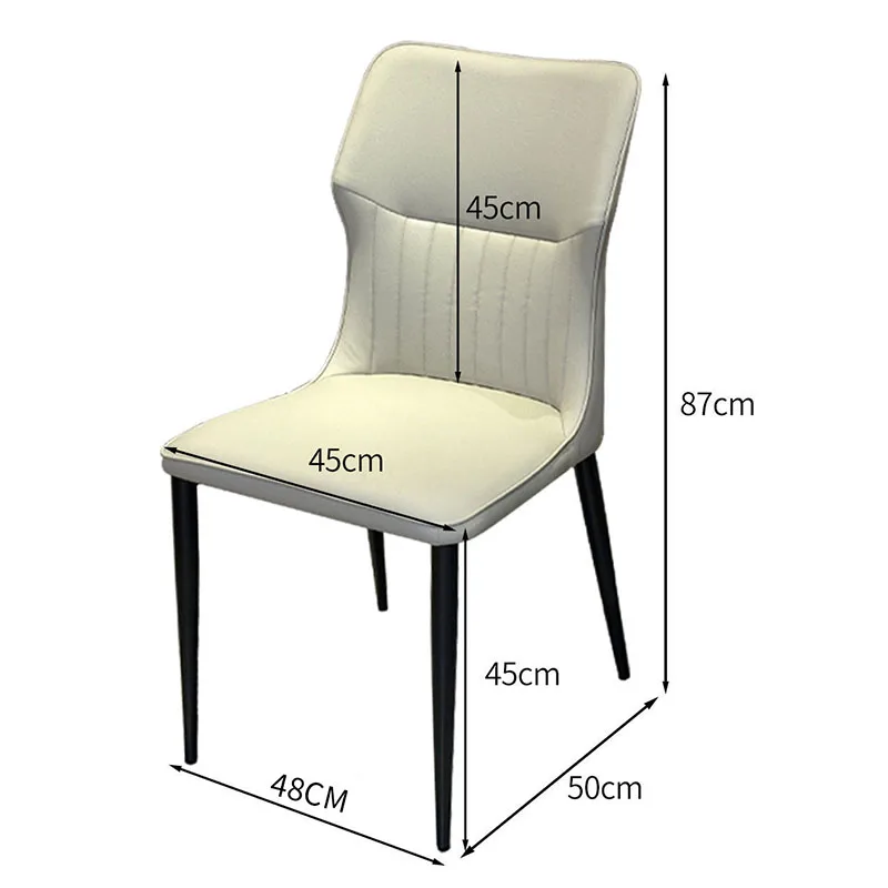 Dining Chair,household Chairs, Metal Cat Paw Skin Dining Room Backrests, Luxury Designer Living Room Soft Pack Stool Furniture
