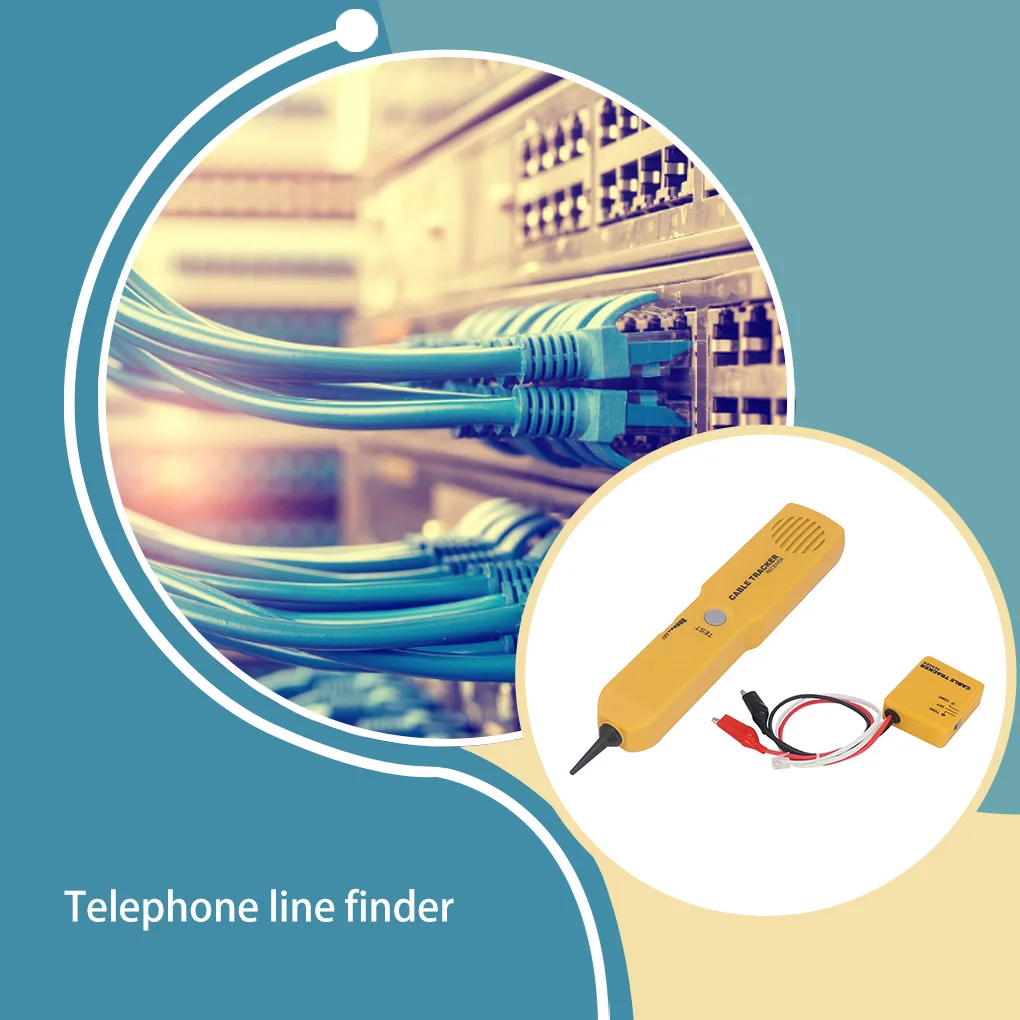 Network Cable Tracker Home Hotel Telephone Cord Wire Line Detector Tester Detecting Tool Networking Accessory