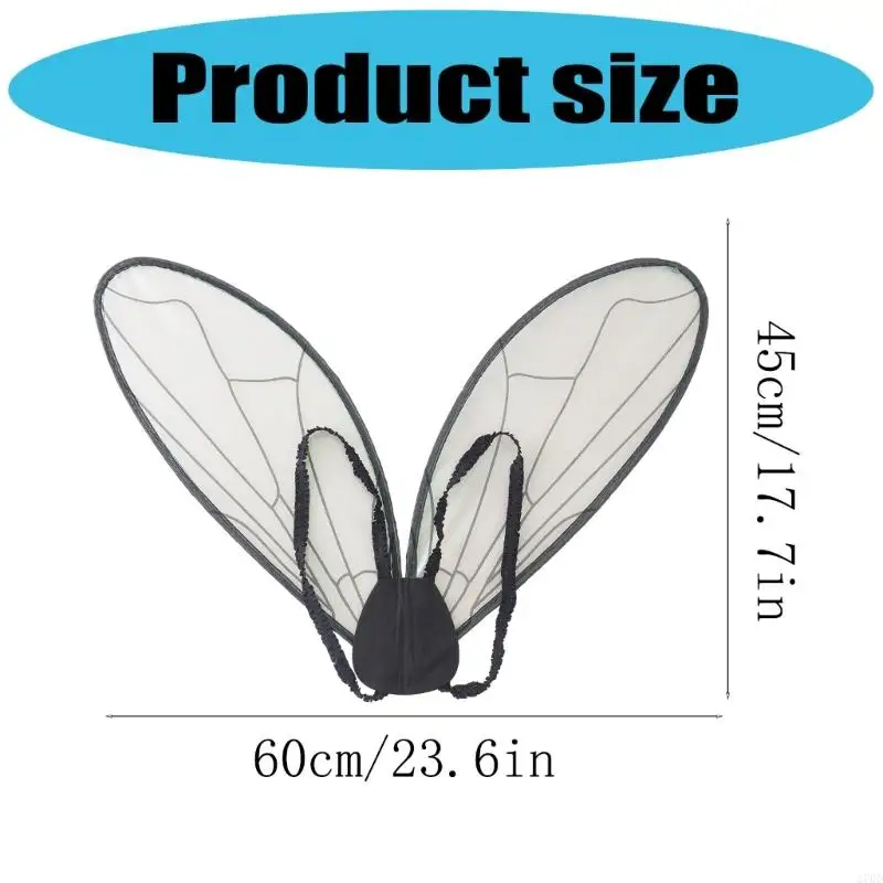 270D بريق الجنيات الجناح هالوين لعب الأدوار زي الفراشة الجنيات الجناح الملاك الجناح #6