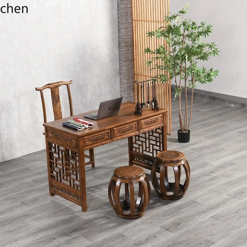 C6.15 solid wood desk writing desk household simple zen picture calligraphy table