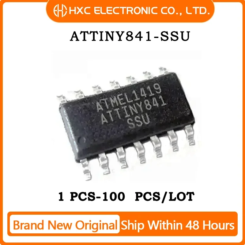 

5PCS/10PCS/50PCS/100PCS ATTINY841-SSU ATTINY841 ATTINY84 ATTINY8 ATTINY IC MCU Chip SOP-14