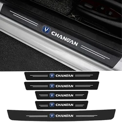 60X7CM Auto Door Sill Protection Tape Carbon Fiber Protector Strip Sticker for Changan CS75 PLUS CS95 CS35 alsvin CS15 CS55 Eado