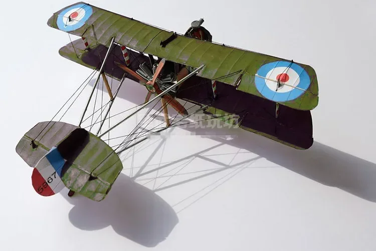 

1:33 Scale WWI Airco DH.2 British Single-seat Biplane Aircraft Paper Model Kit Handmade Toy DIY
