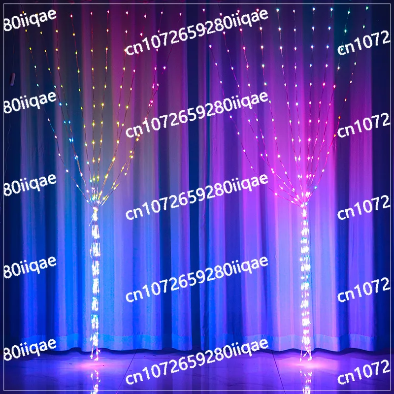 

Bluetooth Holiday Decoration Outdoor Atmosphere Light Intelligent Point Control Symphony Leather Line Curtain Light APP
