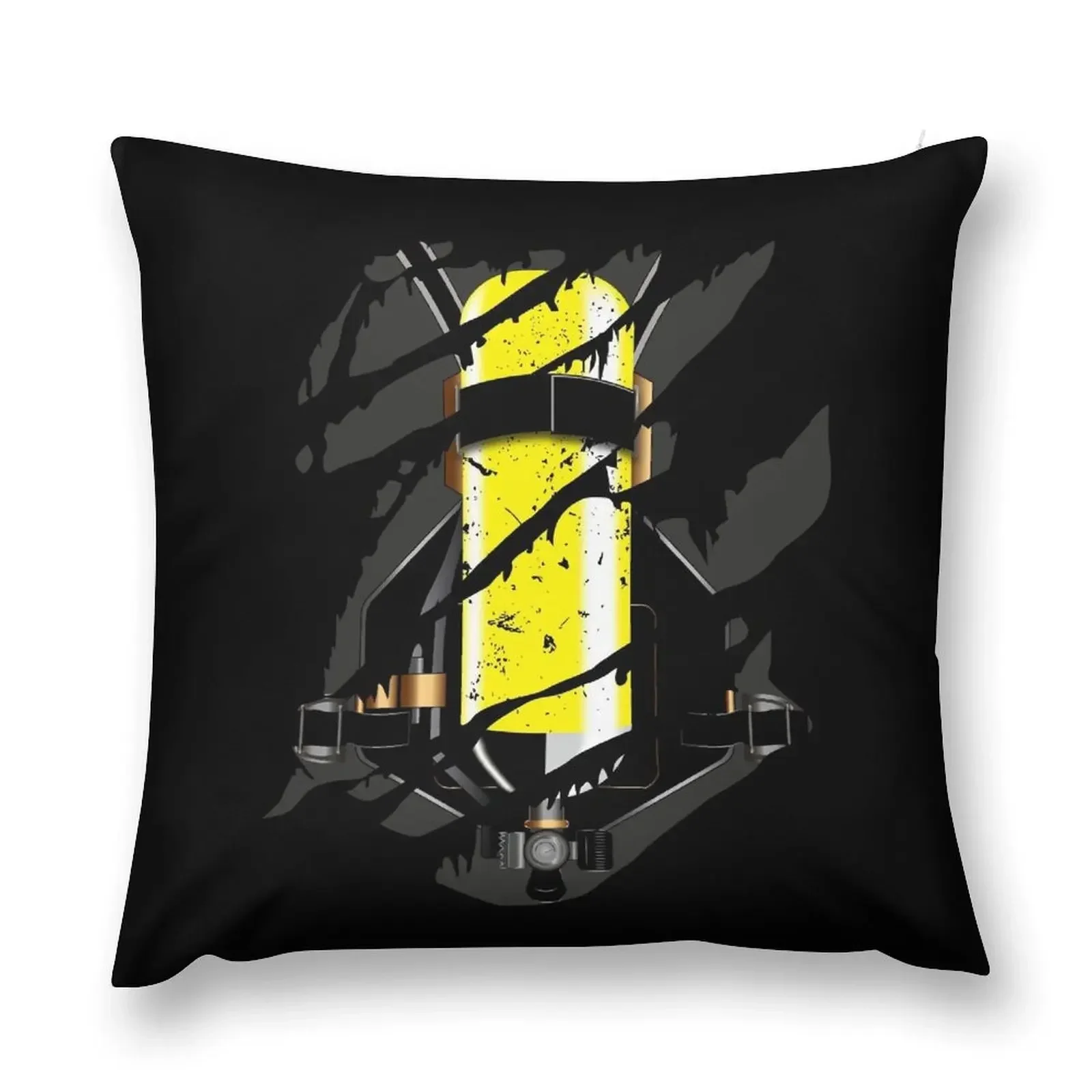 Firefighters compressed air bottle - cool gift Throw Pillow Sofa Decorative Covers autumn decoration Cushion Cover Set pillow