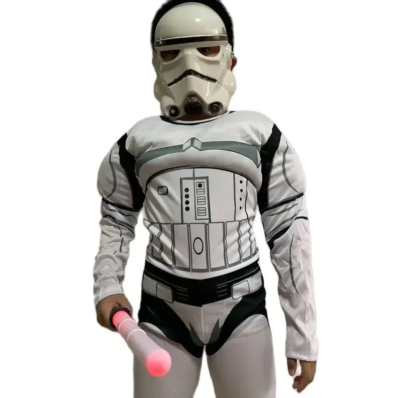 Costume de Cosplay Noir Kokor pour Enfants, Storm Trooper, Darth Vader, Anakin, Skywalker, Rey, Vêtements de ix, Cape, Masque