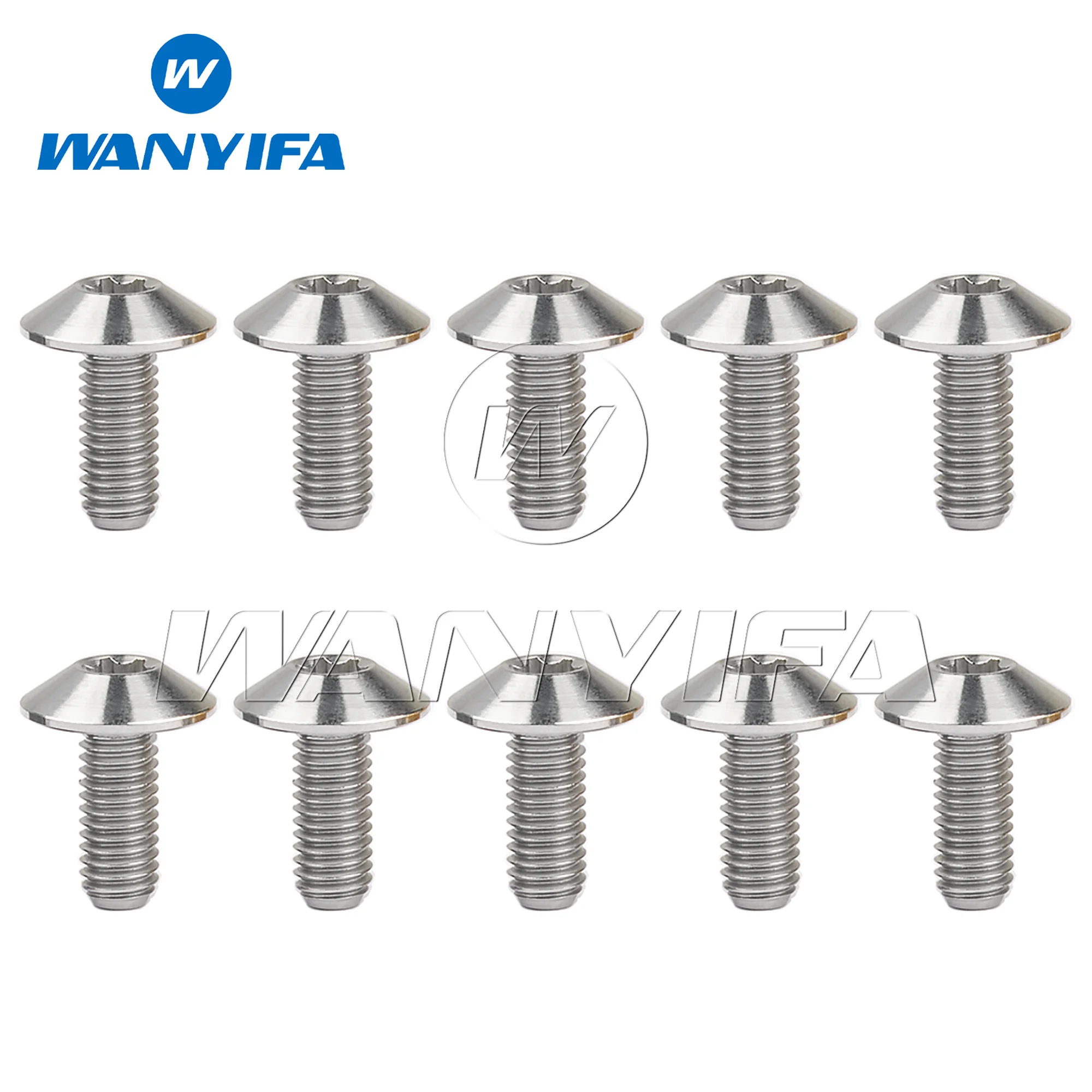 Wanyifa Titanium Bolts M4x10/15mm Torx T20 Head Screws for Bicycle And Motorcycle Parts Accessories 4pcs/10pcs