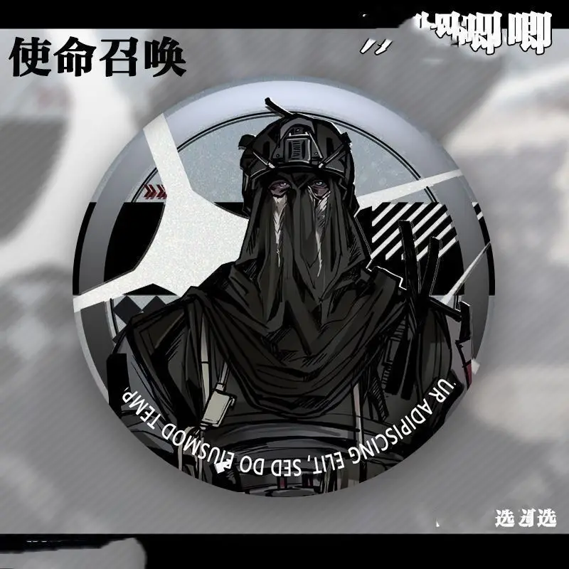 Game Warrior Calling Coin Badge Personalized Round Brooch Funny Cartoon Pins Bag Clothes Accessories Fans Souvenir Gifts image 5