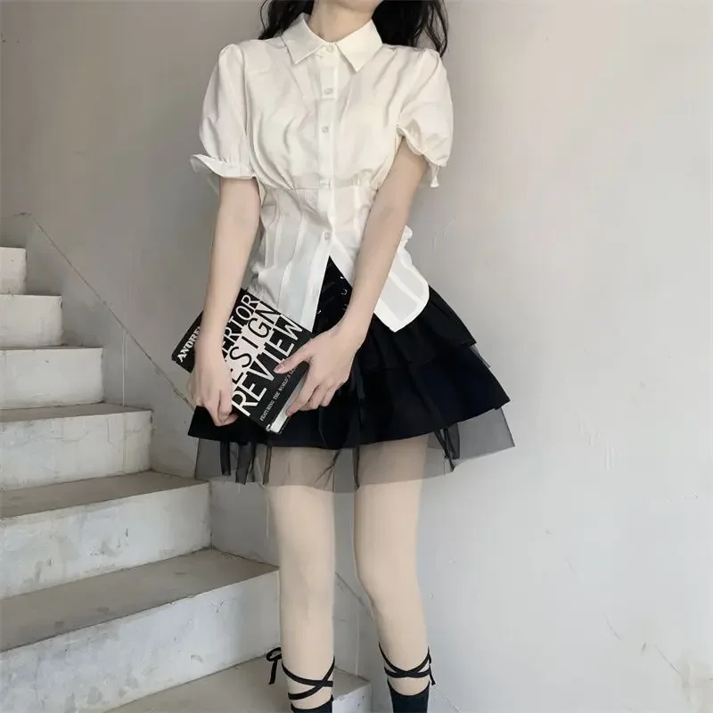 only white blouse