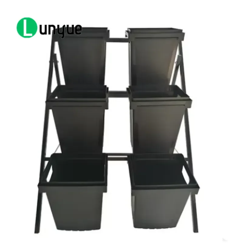 Multi Layer Flower Display Stand for Fresh Cut Flowers Shop Metal Plant Rack Storage Shelf Organizer Home Garden Decor