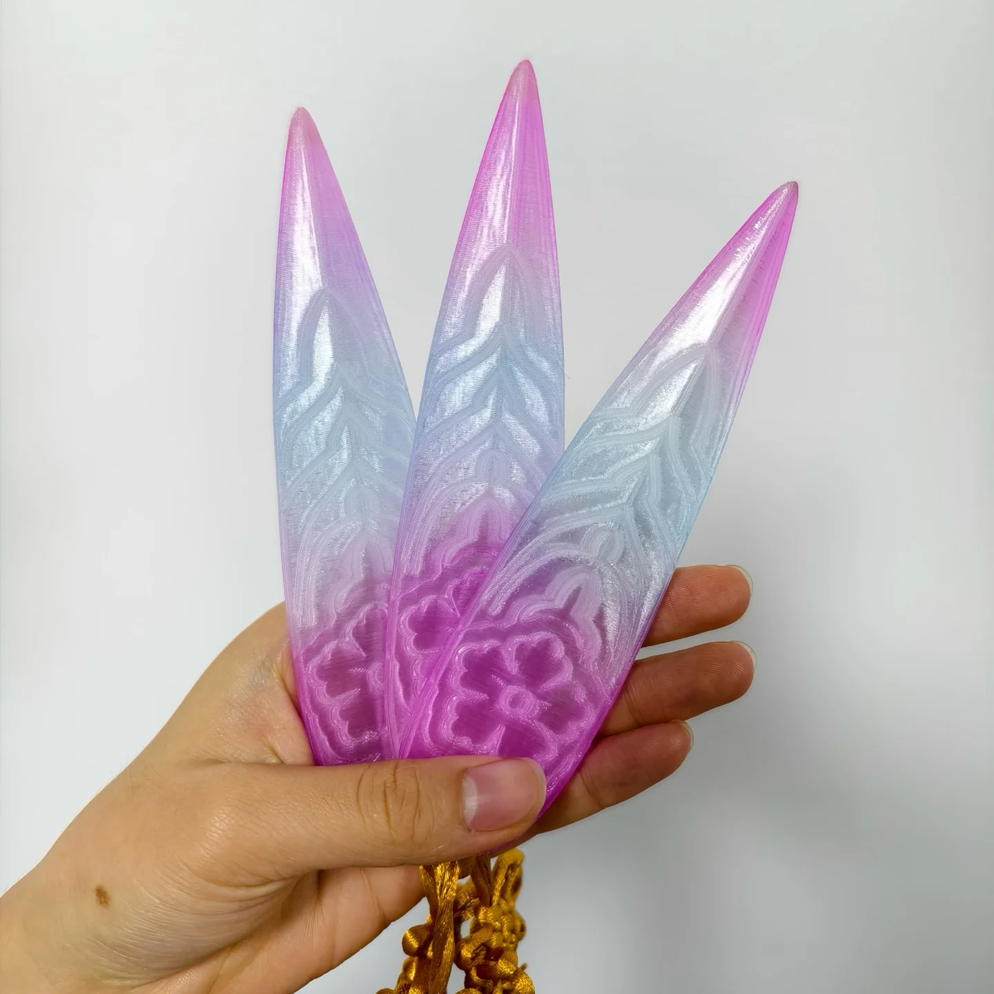 HUNTERX Cosplay 3D Printed Dart Demon Hunters  Zoey Costume Kpops Accessories Weapon Adults Womens Halloween Outfits Props