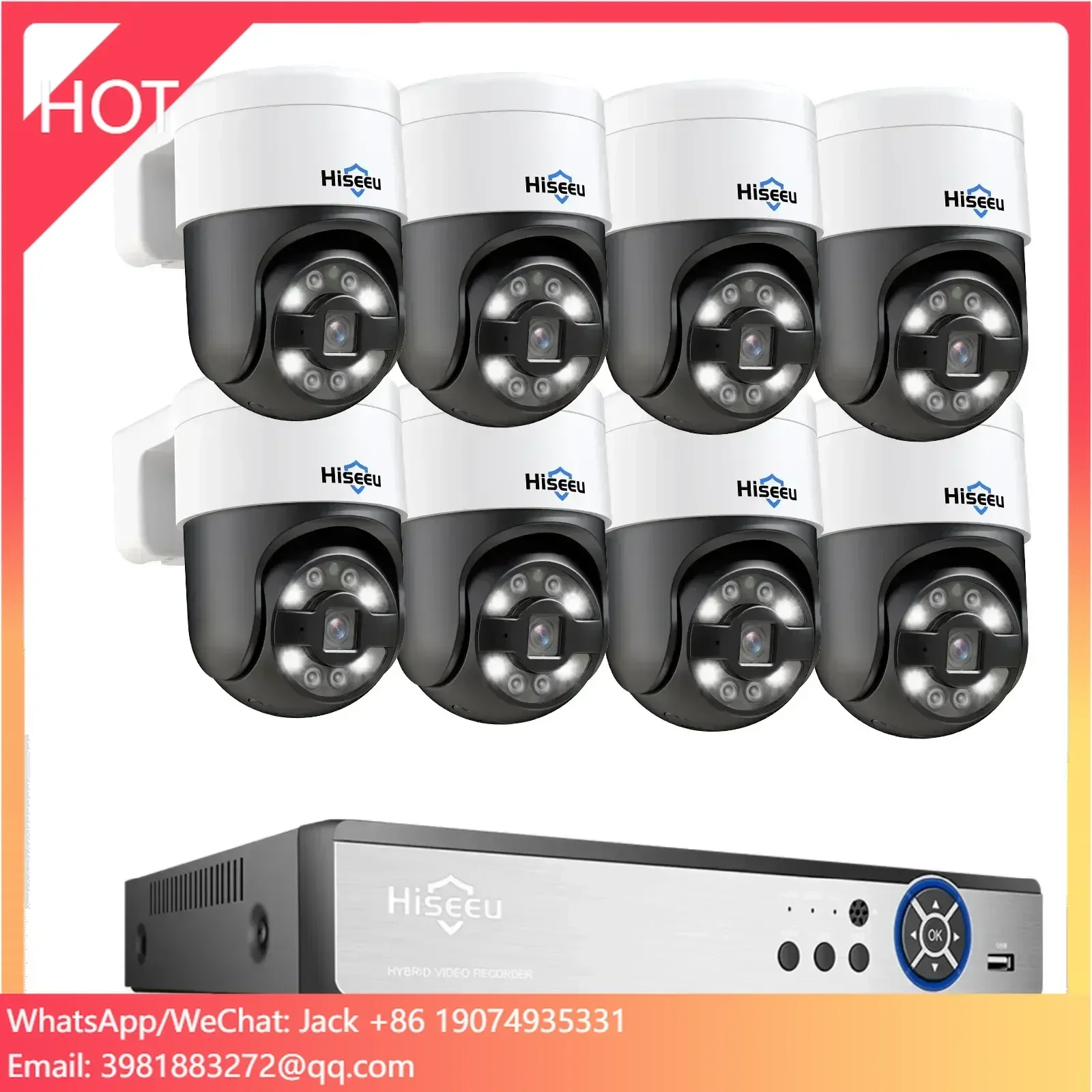H.265 8Channel Ai Face Detection Outdoor 2-way Color Night Vision Nvr Poe Security Cctv Ip Camera Surveillance Systems 8mp 4k