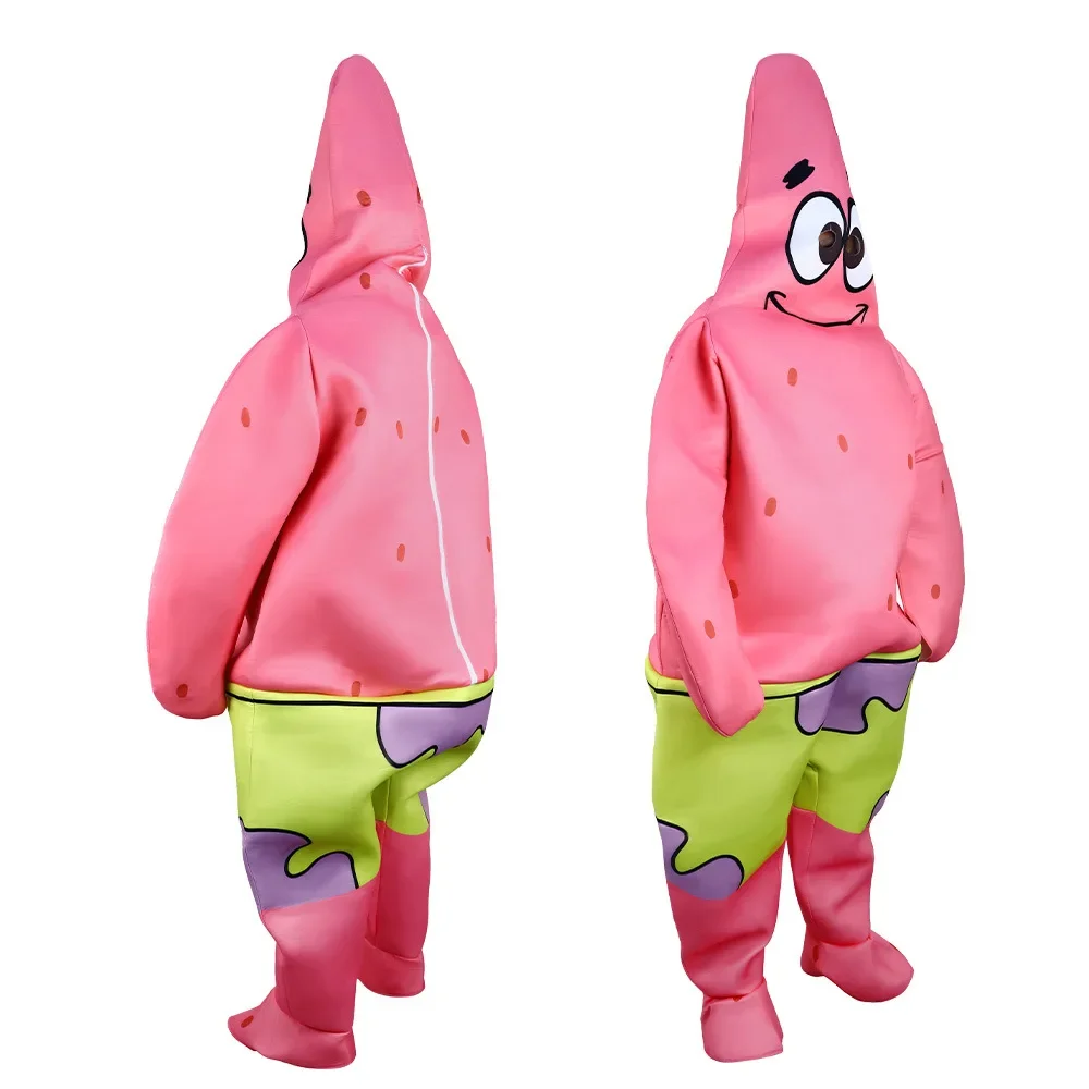 Anime Square Sponge Cosplay Costume Patrickstar Jumpsuit Halloween Carnival Party Costumes Squidward for Adults