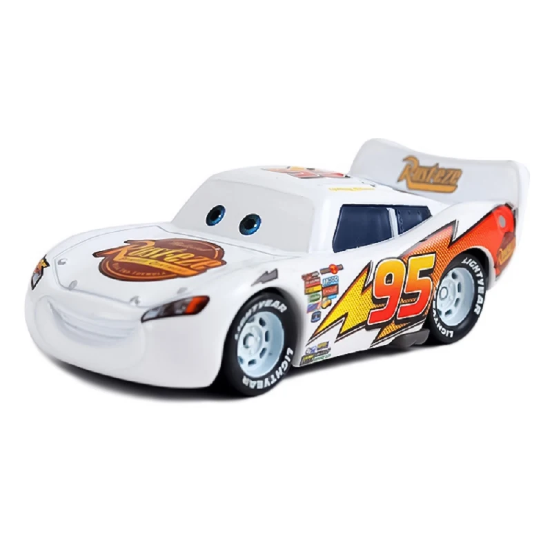 Disney Pixar Cars 2 3 Lightning McQueen Agent Mater Jackson Storm Ramirez 1:55 Diecast Vehicle Metal Alloy Boy Kid Toys Gift