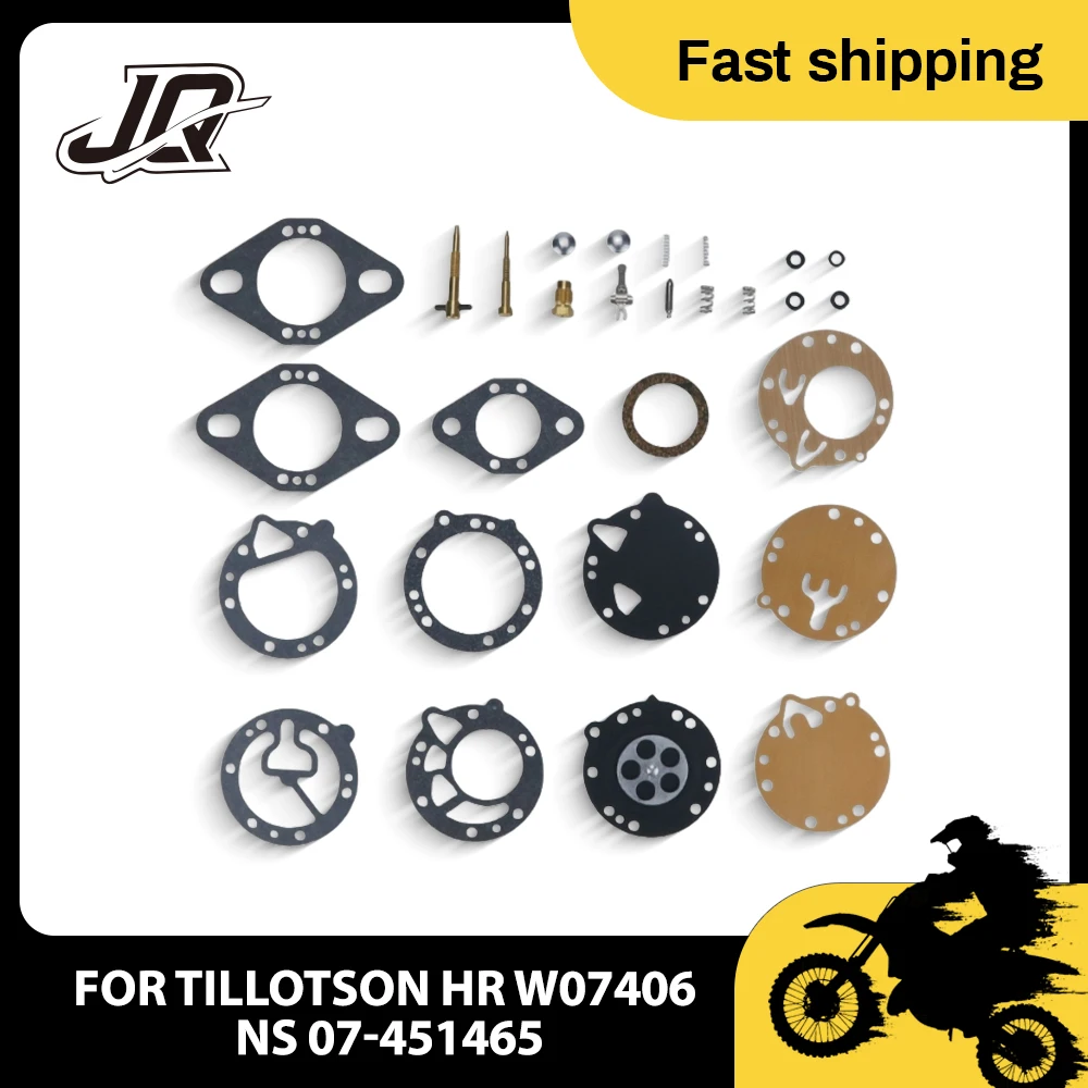 

FOR Snowmobile Para Tillotson HR w/07406 N/S 07- 451465 Kit de reparación de carburador Carb