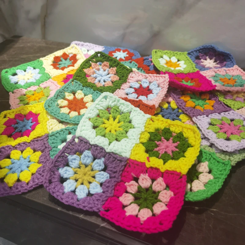 Original Vintage Pure Handmade Pastoral European Style Pastoral Coaster Meal Mat Pot Mat Clothing Patch 15CM 10PCS/LOT